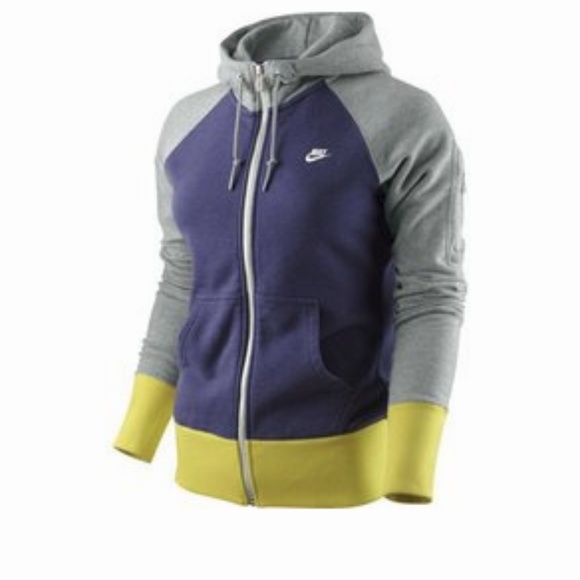 Nike Other - NIKE Purple Yellow Stadium FZ Hoodie Mens Large